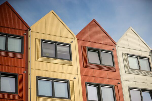 multifamily apartments in offset colors